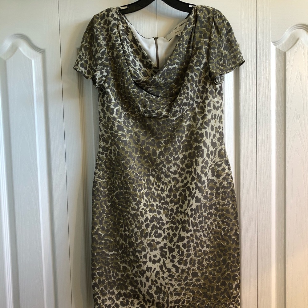 Emanuel Ungaro silk animal print dress